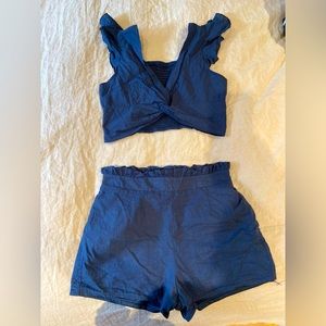 Two piece short set